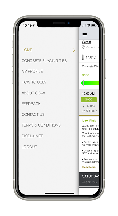 CCAA concrete app